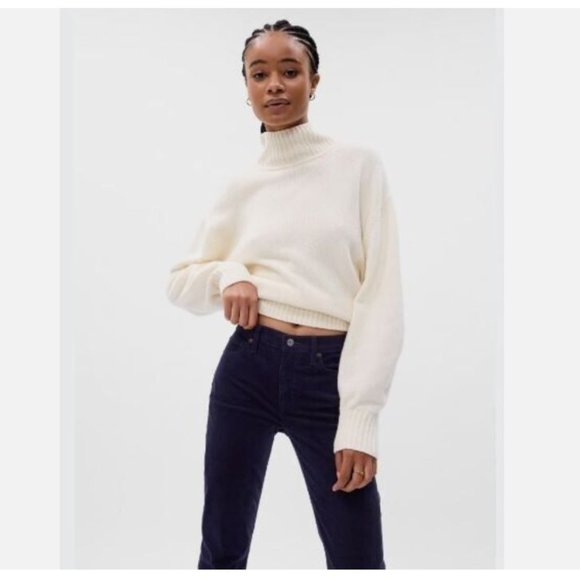 GAP Mid Rise Corduroy Baby Boot Navy Blue Y2k Pant Plus Size 34/18 RT$80 #728768 - Picture 5 of 6